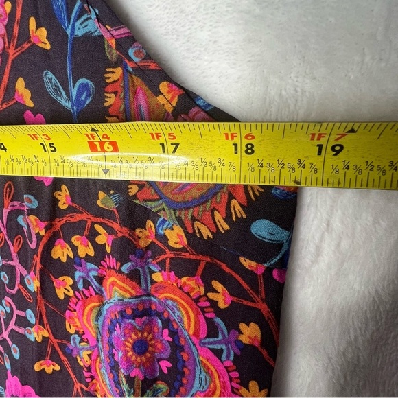 Natural Life Medium Spaghetti Strap Rayon Long Colorful Summer Boho Dress NWT - Picture 6 of 7